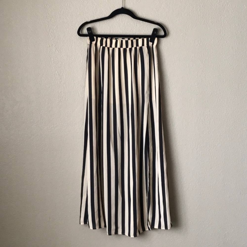 BP Collection Striped Maxi Skirt